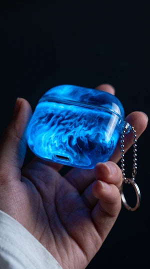 Liquid Glitter AirPods Case Glow in the Dark