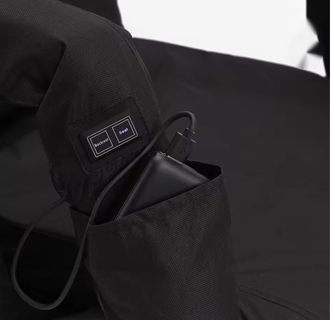 Heated Folding Chair – Plush Seat & Back Warmer
